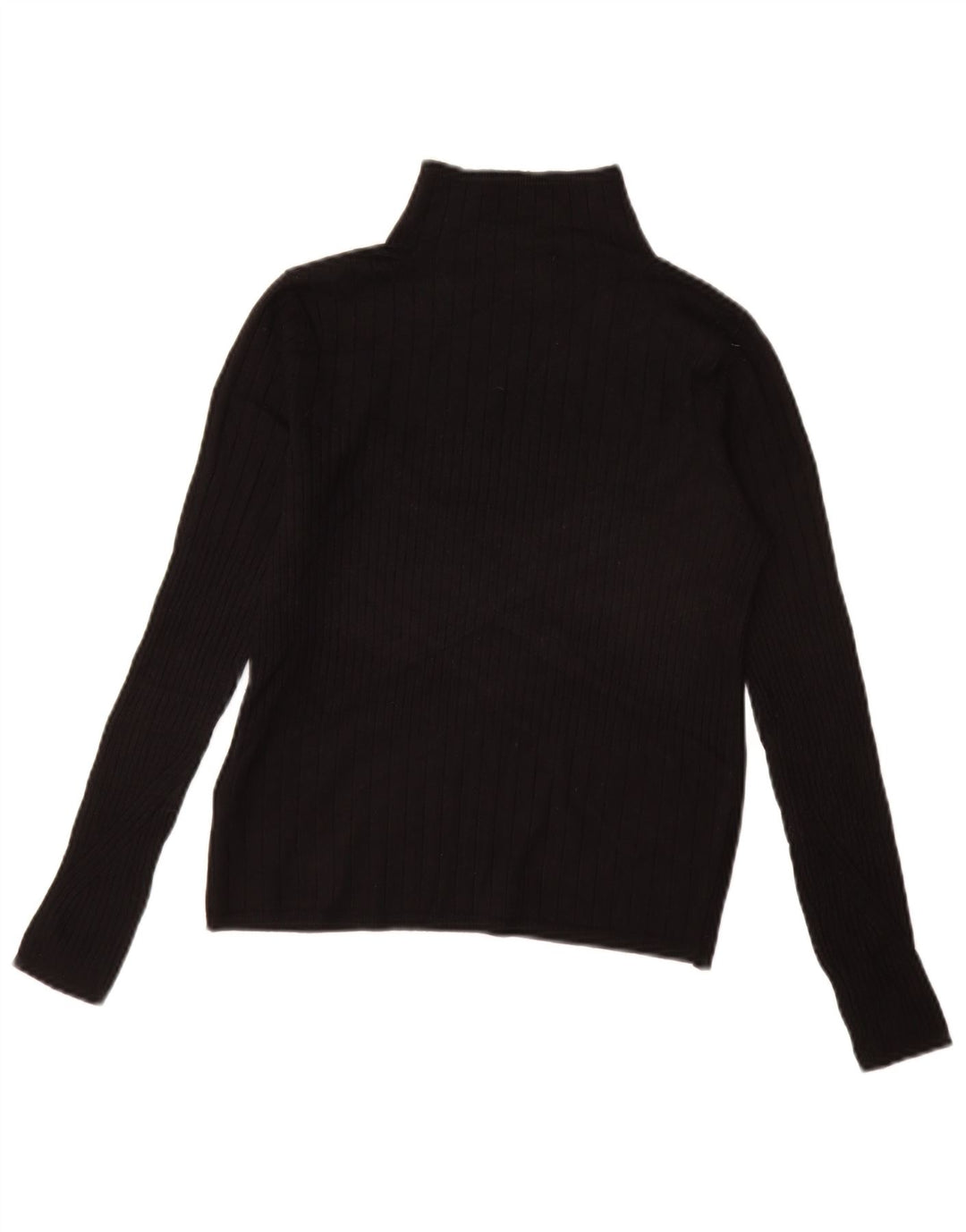 MARKS & SPENCER Womens Turtle Neck Jumper Sweater UK 10 Small Black