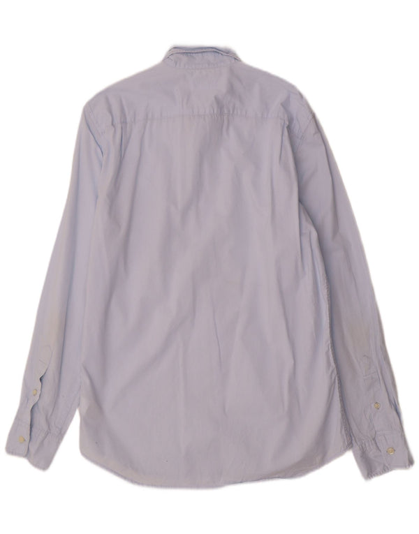 Gap Mens Slim Fit Shirt Medium Blue Cotton