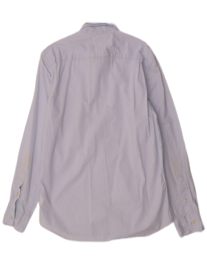 Gap Mens Slim Fit Shirt Medium Blue Cotton