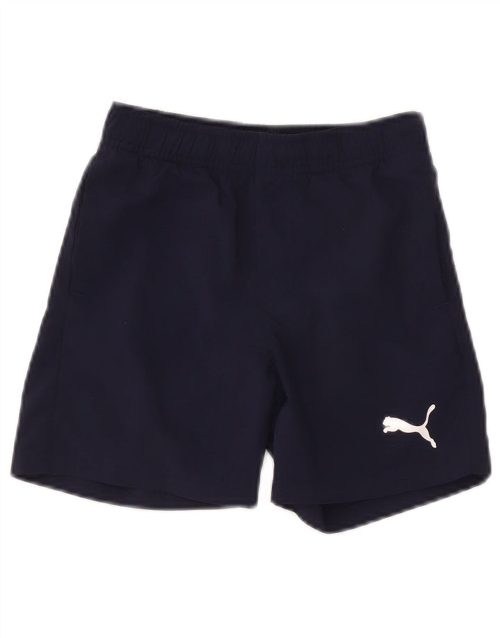 Puma Boys Sport Shorts 7-8 Years  Navy Blue Polyester