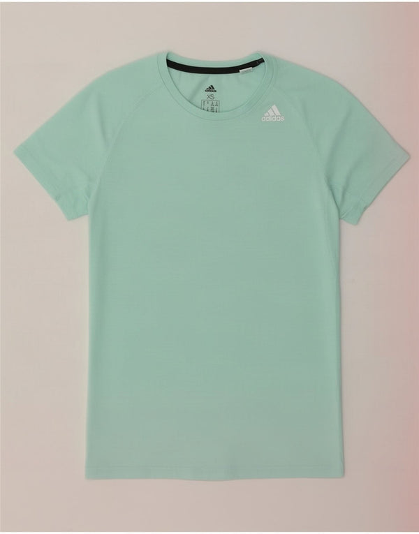 Adidas Womens Climalite Oversized T-Shirt Top UK 4/6 XS Turquoise