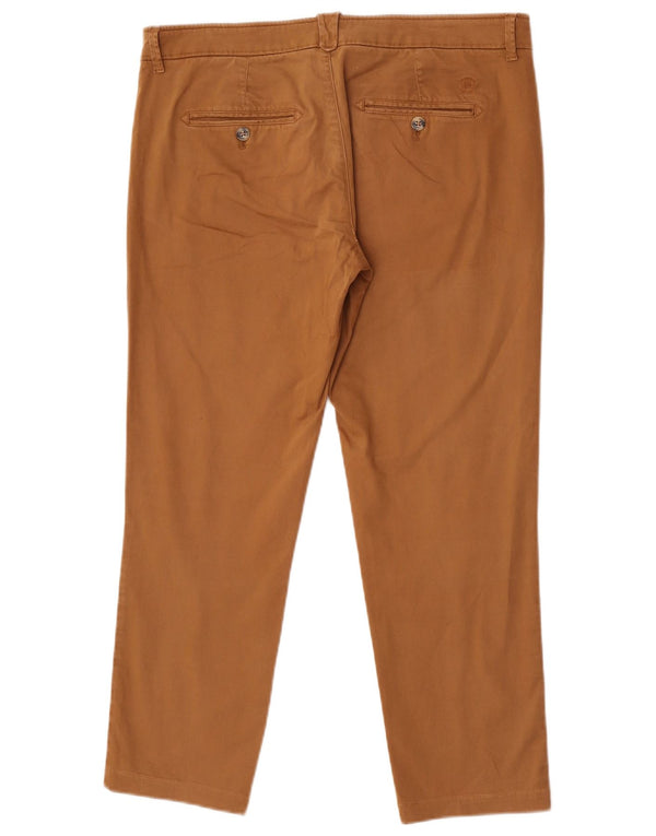Massimo Dutti Womens Casual Fit Chino Trousers IT 42 Large W34 L26 Brown