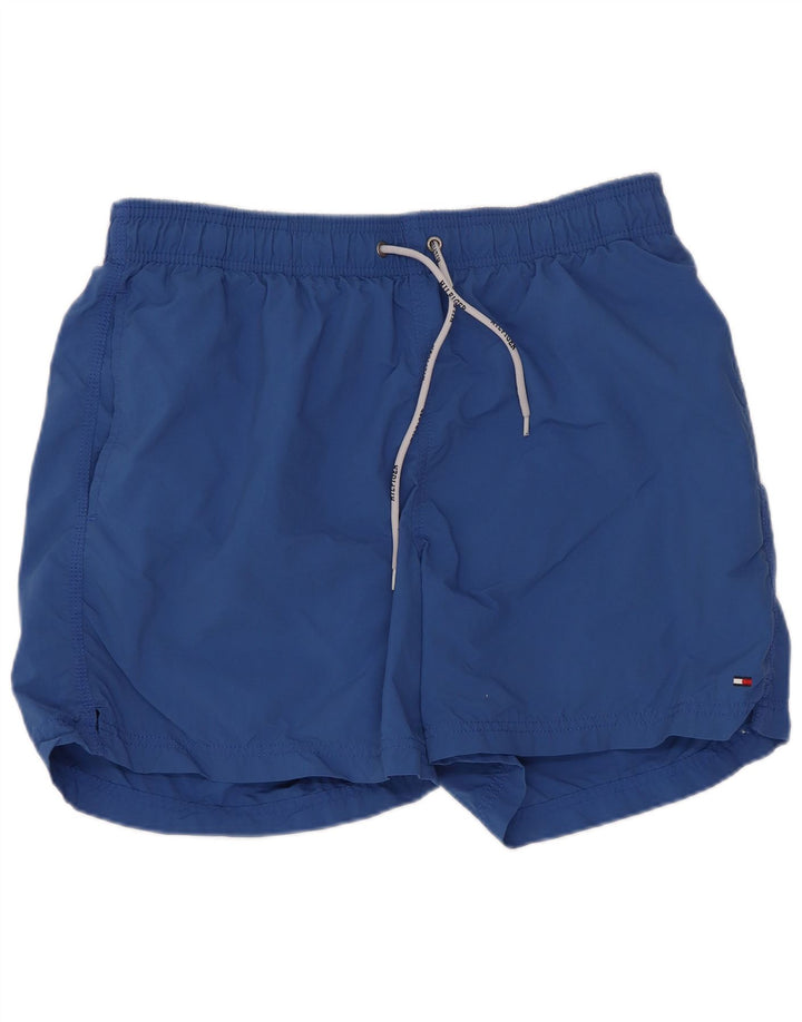 Tommy Hilfiger Mens Regular Swimming Shorts Medium Blue Nylon Sports