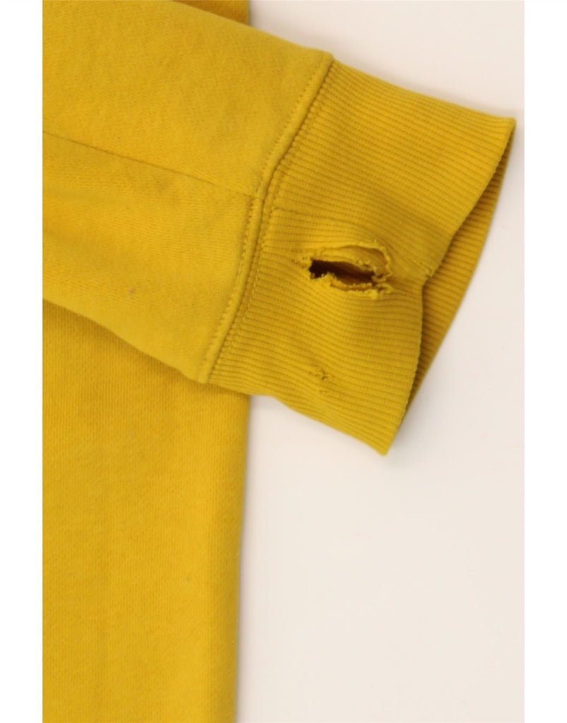 VANS Mens Graphic Zip Hoodie Sweater Small Yellow Cotton Vintage Vans and Second-Hand Vans from Messina Hembry 