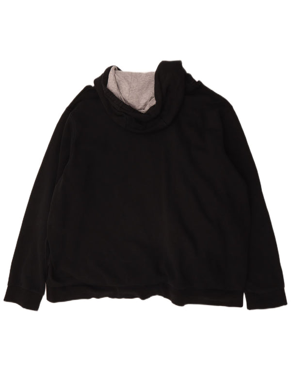 Lacoste Mens Hoodie Jumper Size 9 4XL Black Cotton