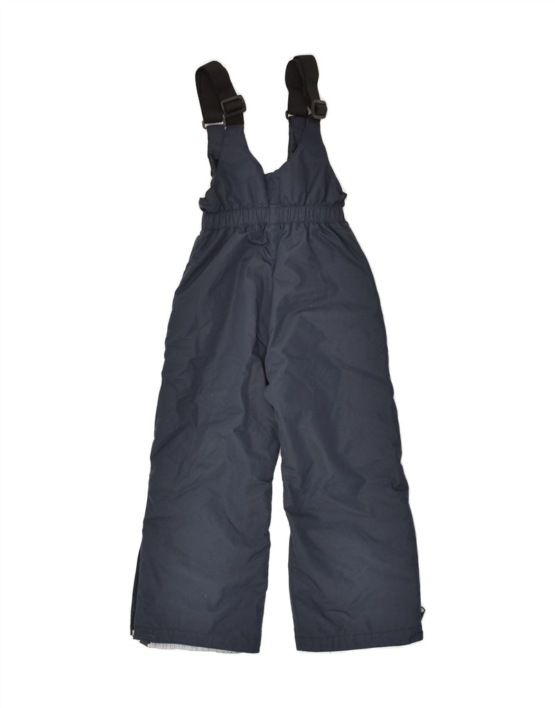 BRUGI Girls Dungarees Ski Trousers 5-6 Years W18 L13  Navy Blue Polyamide | Vintage Brugi | Thrift | Second-Hand Brugi | Used Clothing | Messina Hembry 