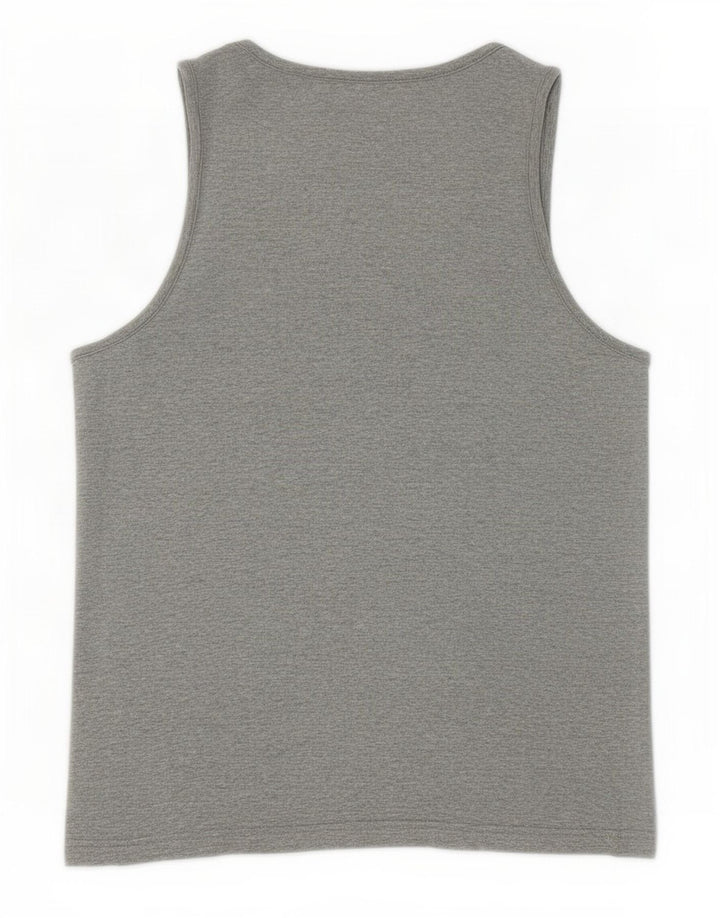 Puma Mens Graphic Vest Top Small Grey Cotton