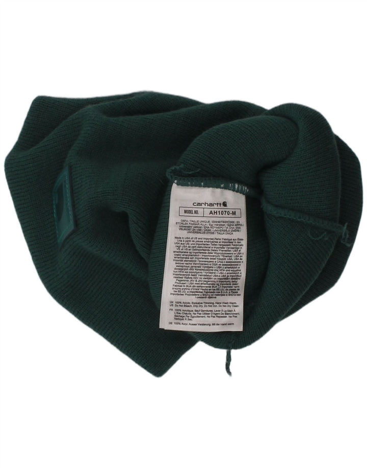 Carhartt Mens Beanie Hat One Size Green Acrylic