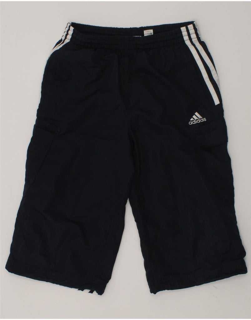 ADIDAS Boys Clima 365 Bermuda Sport Shorts 7-8 Years Navy Blue Polyester | Vintage Adidas | Thrift | Second-Hand Adidas | Used Clothing | Messina Hembry 