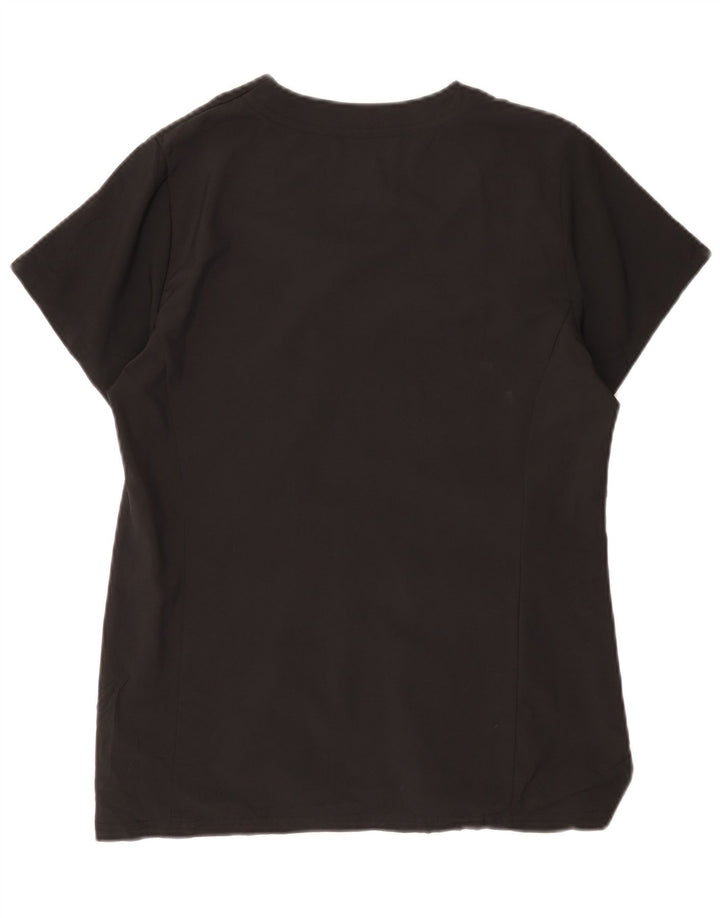 NAUTICA Womens Blouse Top UK 14 Medium Black Polyester