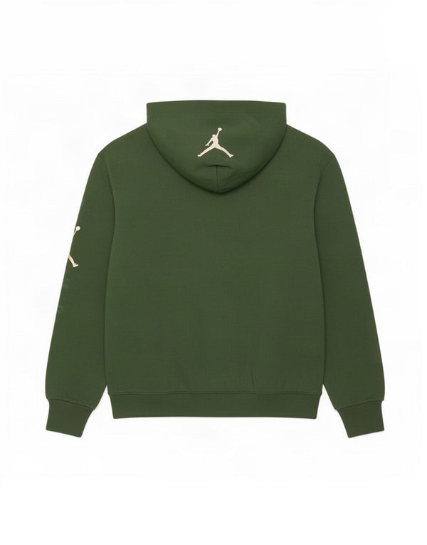 Jordan Mens Milwaukee Bucks Graphic Hoodie Jumper Medium Green Cotton