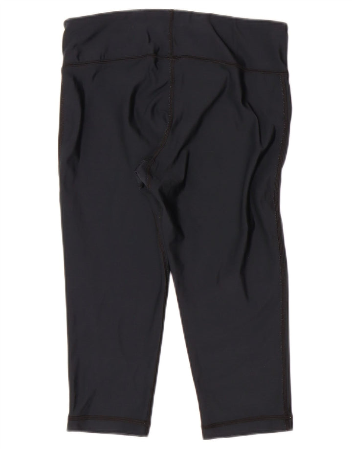 UNDER ARMOUR Womens Heat Gear Capri Leggings UK 8 Small  Navy Blue