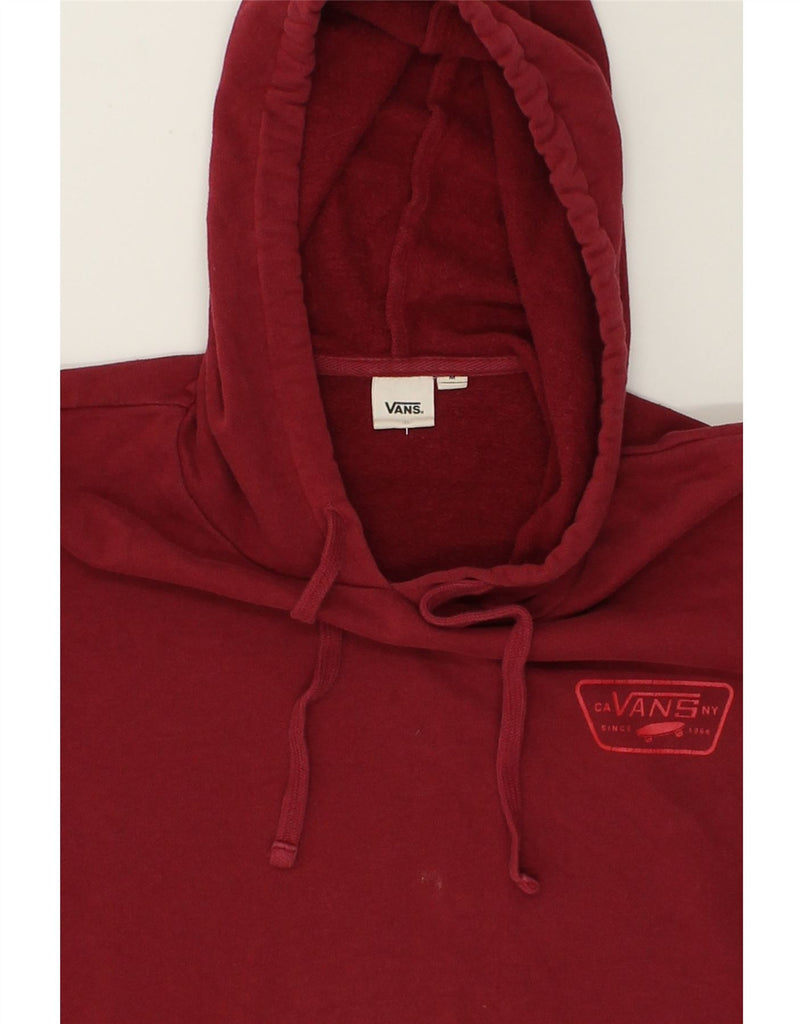 VANS Mens Hoodie Jumper Medium Burgundy Cotton | Vintage Vans | Thrift | Second-Hand Vans | Used Clothing | Messina Hembry 