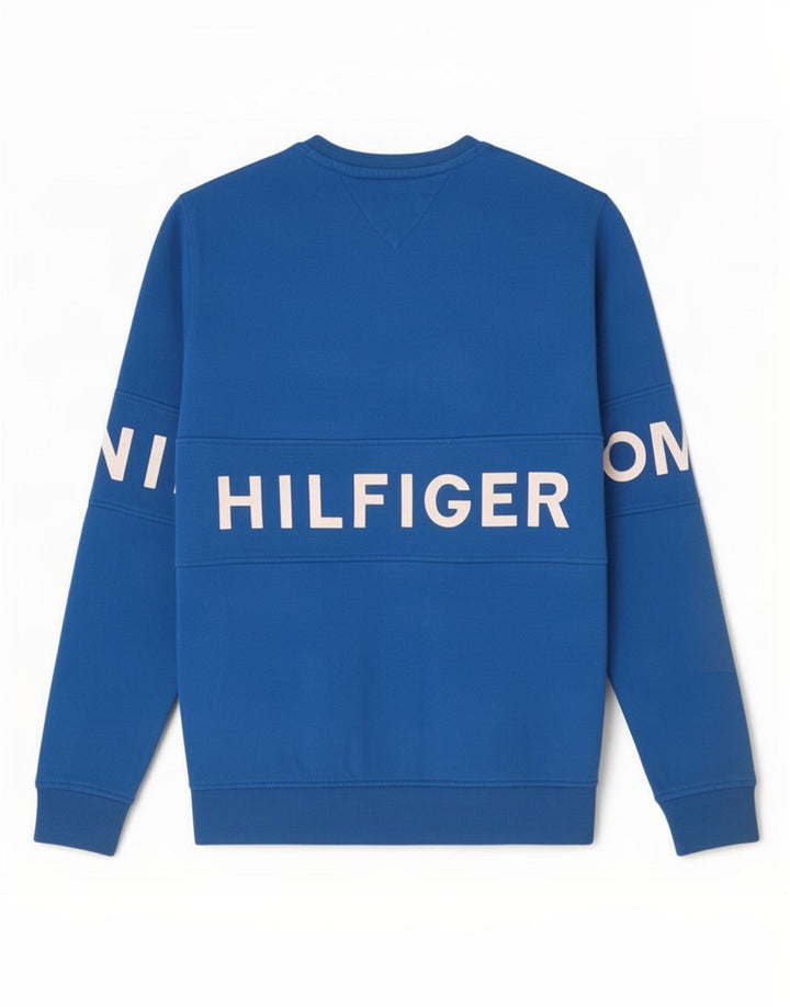 Tommy Hilfiger Mens Graphic Sweatshirt Jumper Medium Blue Cotton