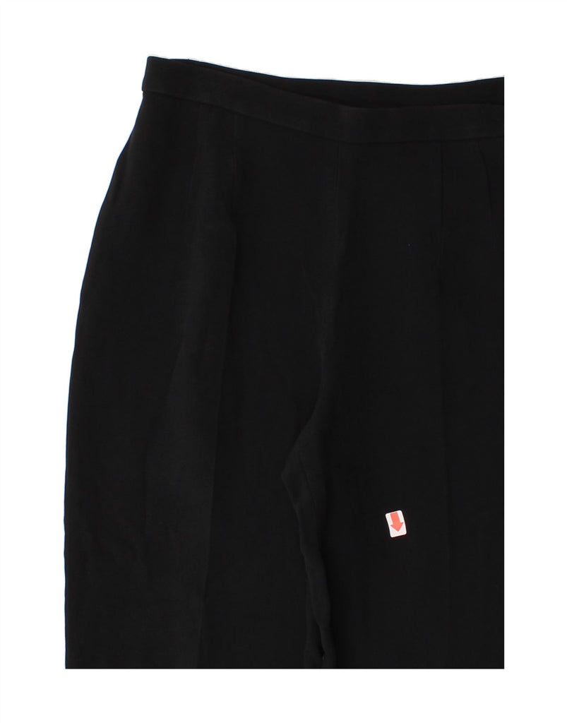 MOSCHINO Womens High Waist Casual Trousers UK 10 Small W24 L25 Black Vintage Moschino and Second-Hand Moschino from Messina Hembry 
