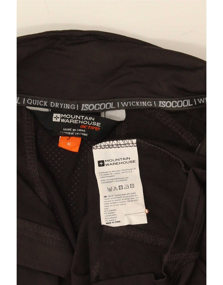 Mountain Warehouse Mens IsoCool Zip Neck Top Long Sleeve Medium Grey