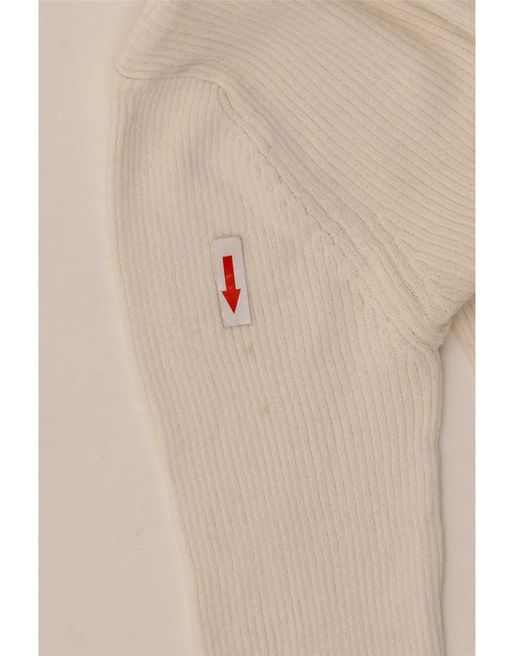 Zara Womens One Shoulder Top Long Sleeve UK 8 Small White
