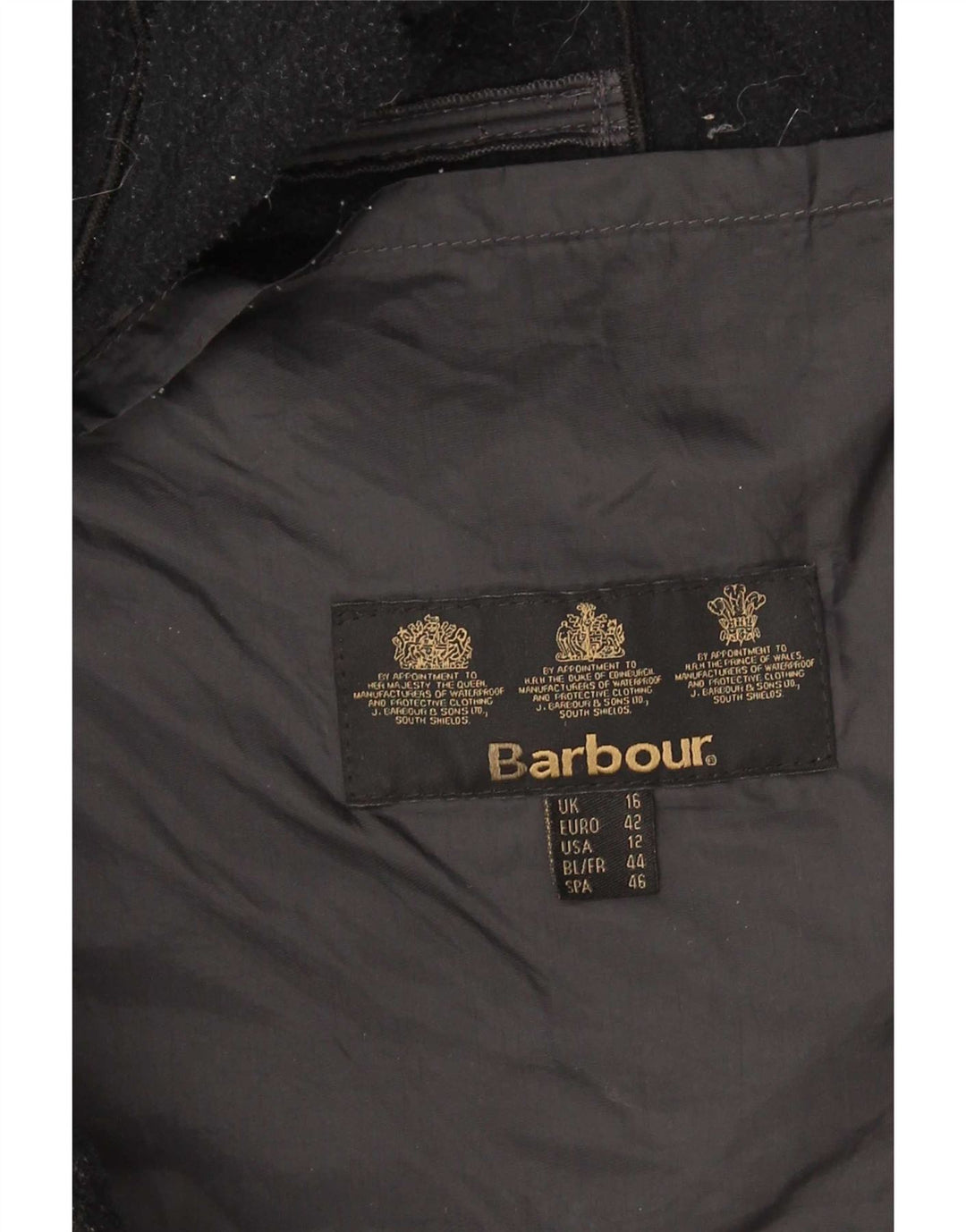 Barbour Womens Quilted Jacket UK 16 Large Black