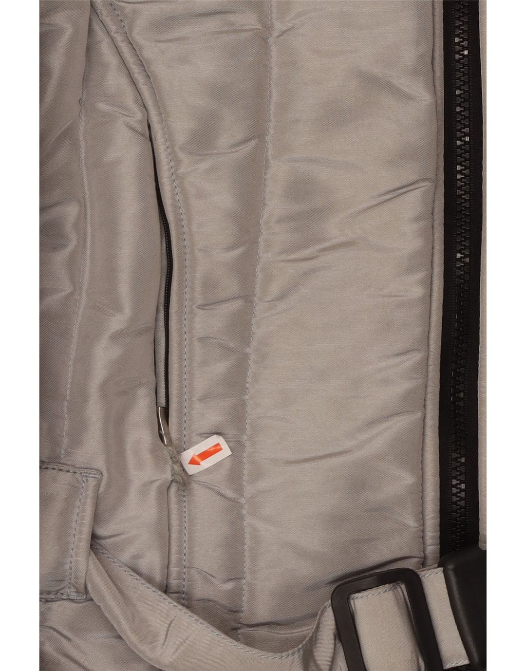 REFRIGIWEAR Womens Cruz Hooded Bomber Jacket UK 14 Large Silver Polyester