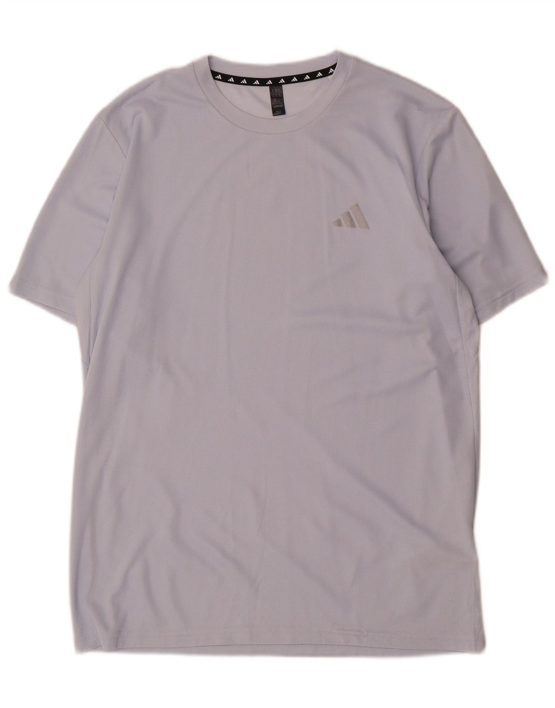 Adidas Mens T-Shirt Top Medium Grey Polyester