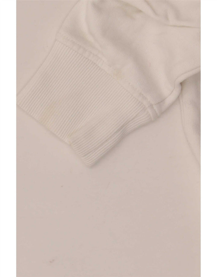 Tommy Hilfiger Mens Graphic Sweatshirt Jumper Medium White Cotton