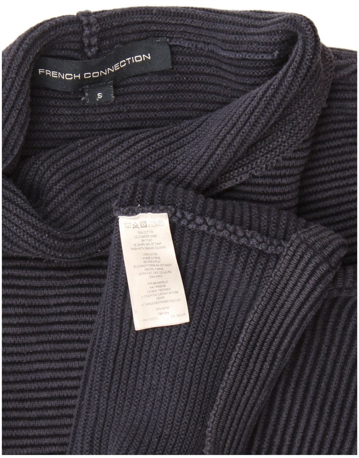 French Connection Womens Turtle Neck Jumper Sweater UK 10 Small Navy Blue