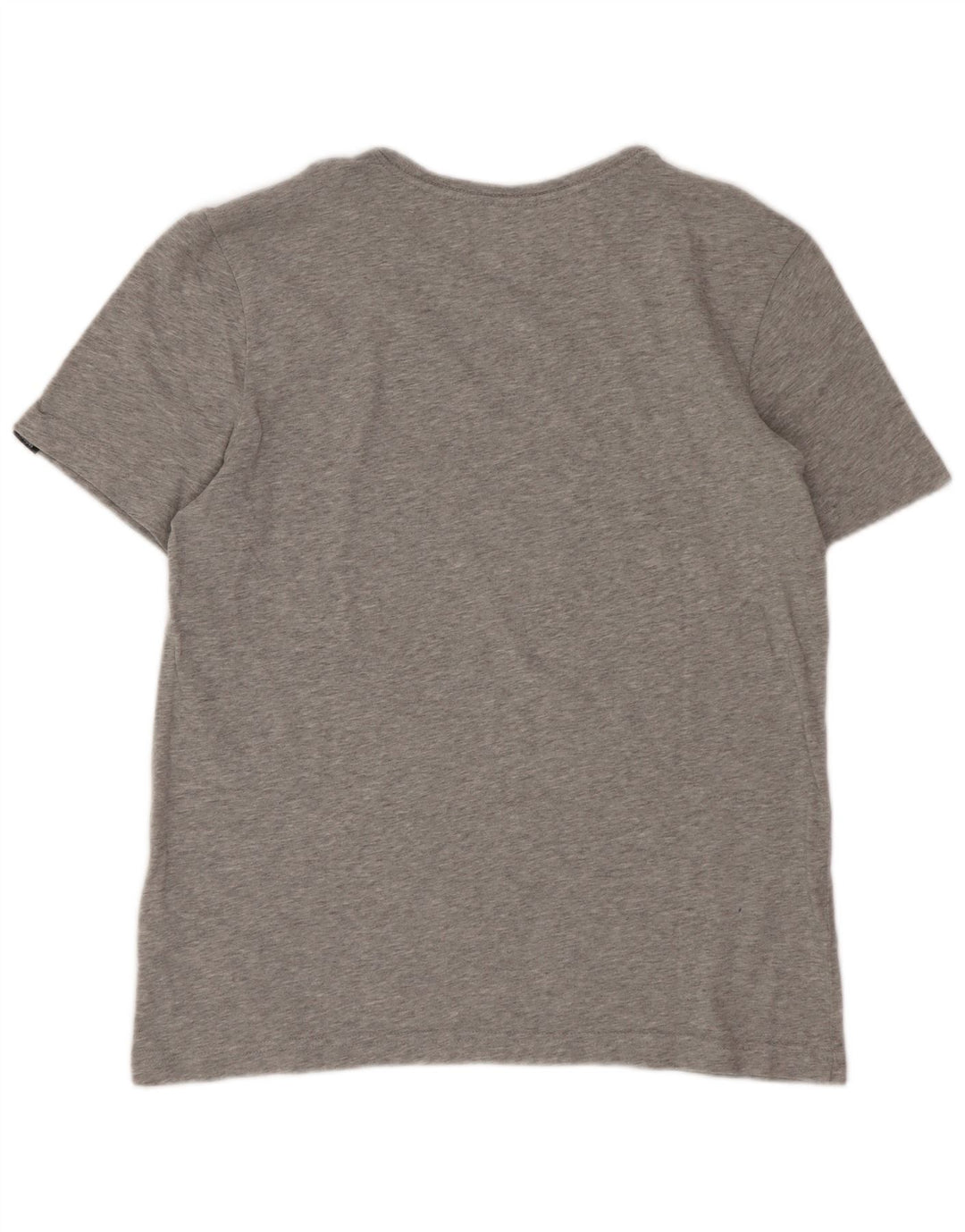 Adidas Boys Regular Graphic T-Shirt Top 13-14 Years Grey Cotton