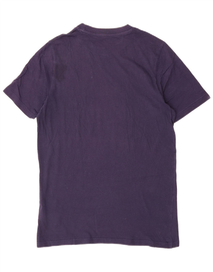 PUMA Mens Graphic T-Shirt Top Small Navy Blue Cotton