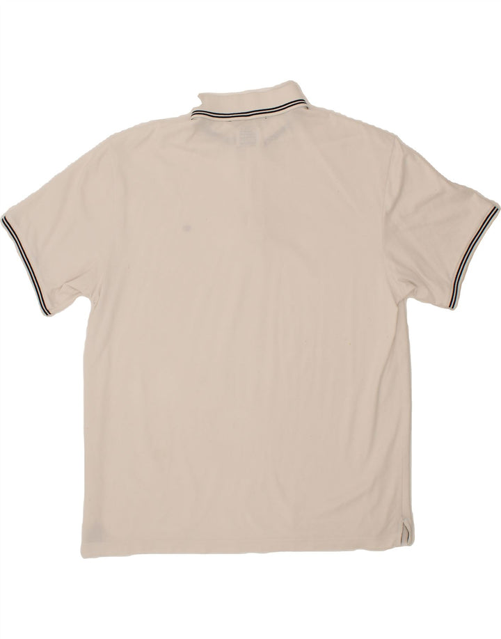 CHAMPION Mens Polo Shirt 2XL White Vintage Champion and Second-Hand Champion from Messina Hembry 