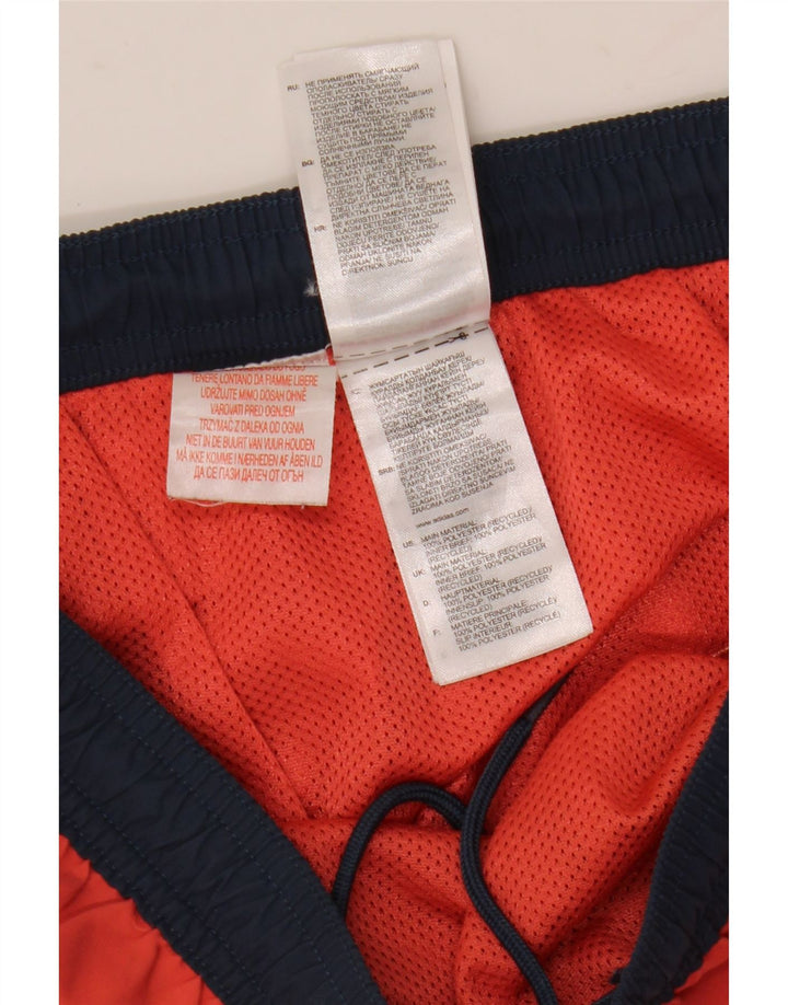 Adidas Boys Sport Shorts 15-16 Years  Red Colourblock Polyester