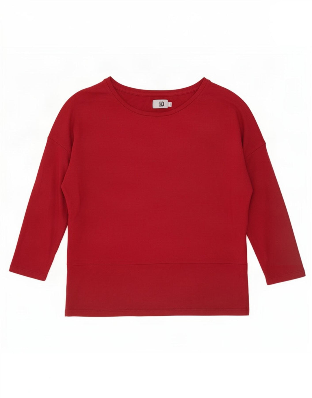 Dack's Womens Oversized Top 3/4 Sleeve UK 14 Medium Burgundy