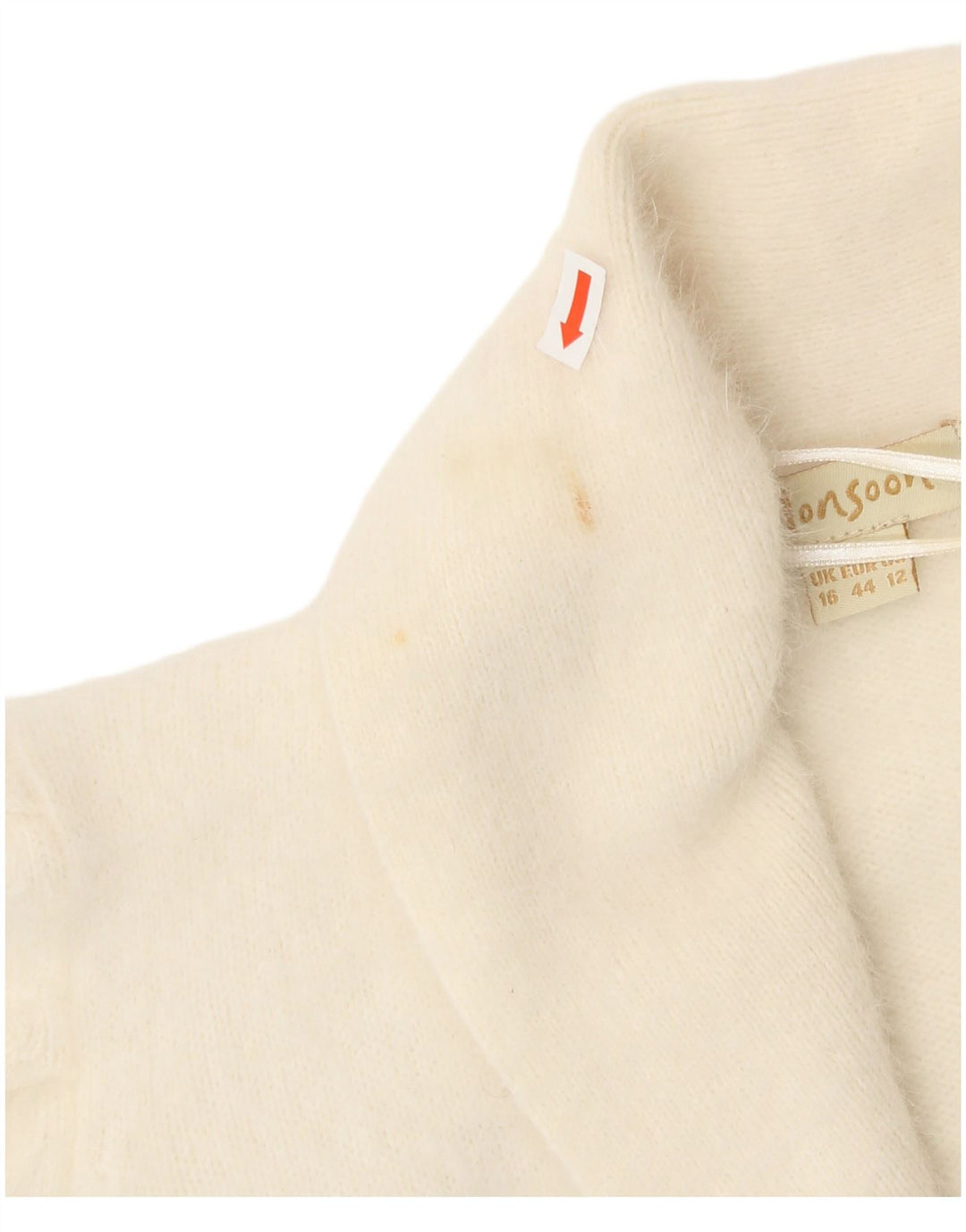 Monsoon Womens Bolero Jumper UK 16 Large  Off White Angora