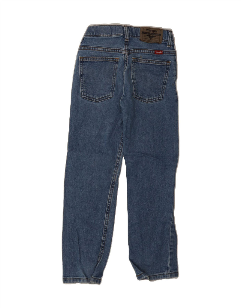WRANGLER Boys Classic Fit Straight Jeans 7-8 Years W21 L22 Blue Cotton Vintage Wrangler and Second-Hand Wrangler from Messina Hembry 