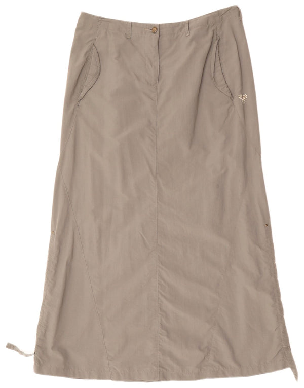 Jack Wolfskin Womens Travel Maxi Skirt UK 12/14 Medium W32 Grey Polyamide