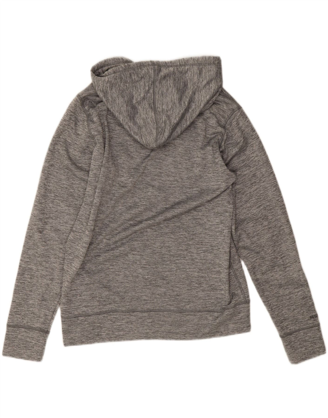 Under Armour Womens Graphic Hoodie Jumper UK 14 Medium Grey Polyester