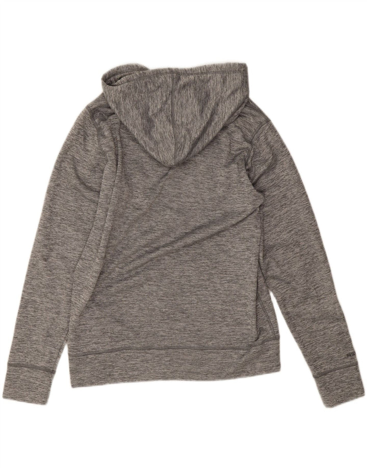 Under Armour Womens Graphic Hoodie Jumper UK 14 Medium Grey Polyester
