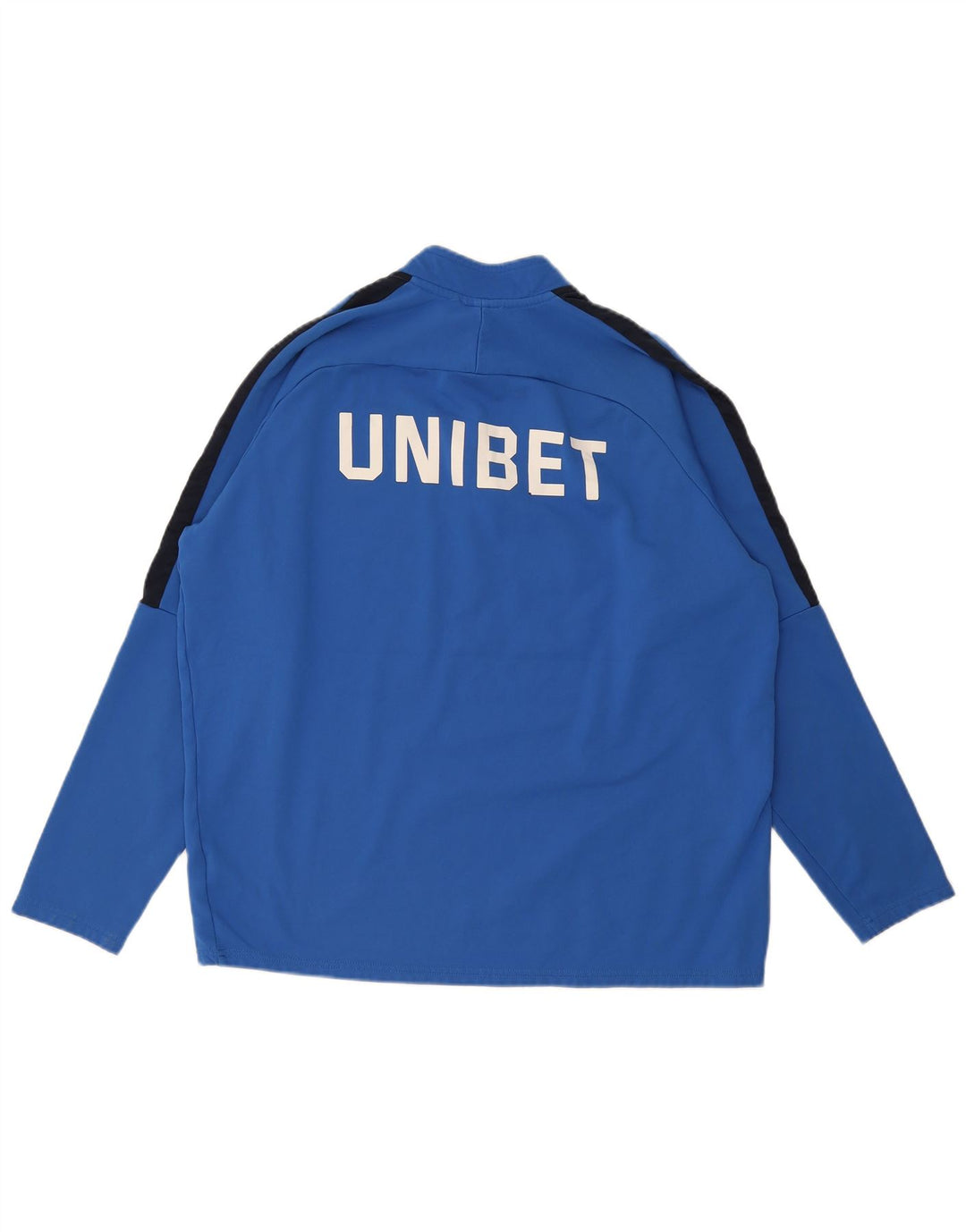Nike Mens Dri Fit Graphic Pullover Tracksuit Top XL Blue Colourblock