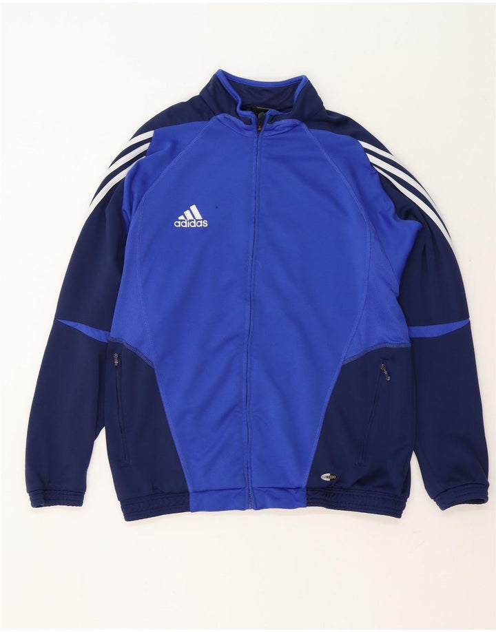 Adidas Mens Climacool Tracksuit Top Jacket UK 42/44 Large Blue Colourblock