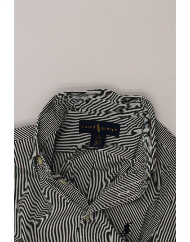 RALPH LAUREN Boys Custom Fit Shirt 9-10 Years Blue Striped Cotton Vintage Ralph Lauren and Second-Hand Ralph Lauren from Messina Hembry 