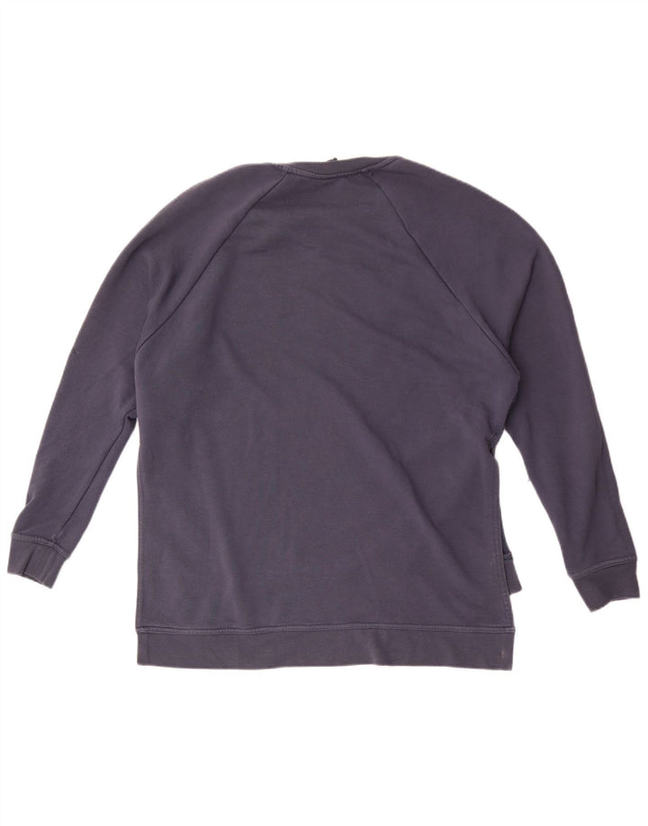 Nike Womens Dri Fit Oversized Sweatshirt Jumper UK 10 Small Navy Blue