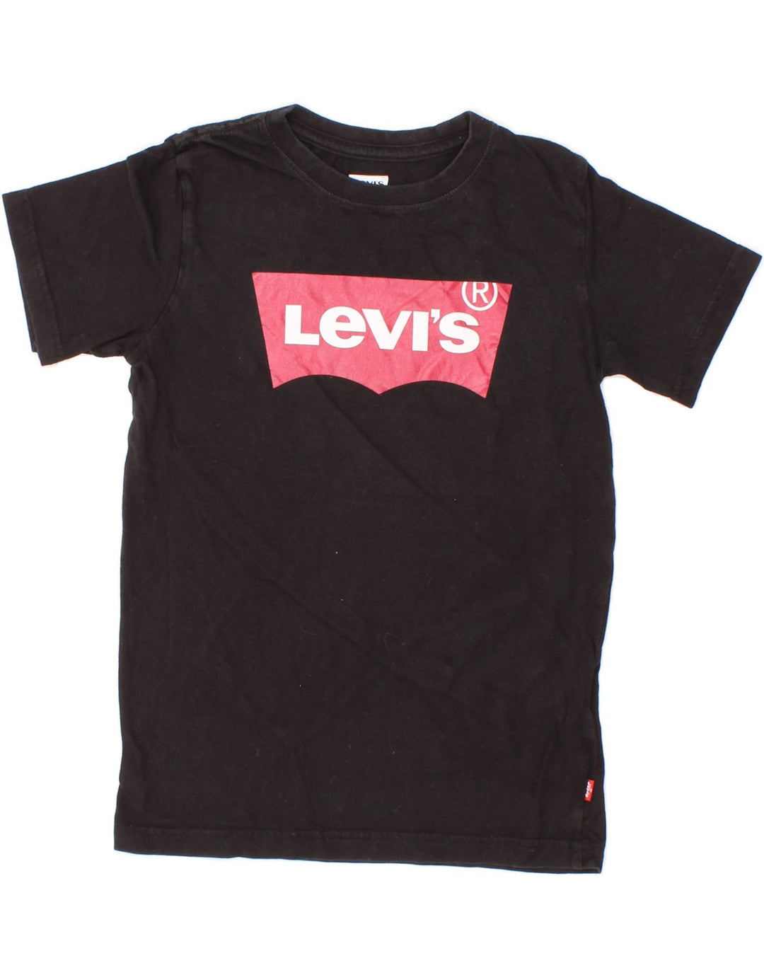 LEVI'S Boys Graphic T-Shirt Top 11-12 Years Black Cotton Vintage Levi's and Second-Hand Levi's from Messina Hembry 