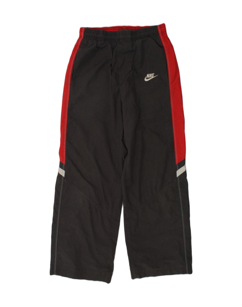 NIKE Boys Tracksuit Trousers 10-11 Years Medium  Black Colourblock | Vintage Nike | Thrift | Second-Hand Nike | Used Clothing | Messina Hembry 