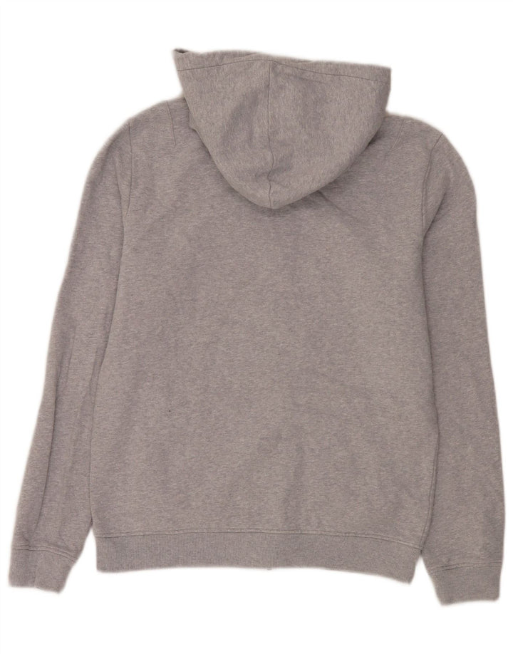 All Saints Mens Zip Hoodie Sweater Small Grey Cotton