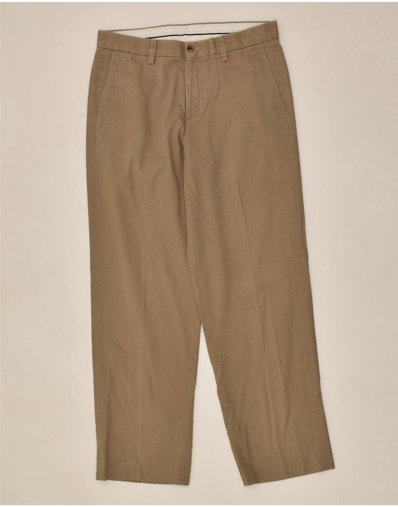 EDDIE BAUER Mens Straight Chino Trousers W32 L32  Brown Cotton | Vintage Eddie Bauer | Thrift | Second-Hand Eddie Bauer | Used Clothing | Messina Hembry 