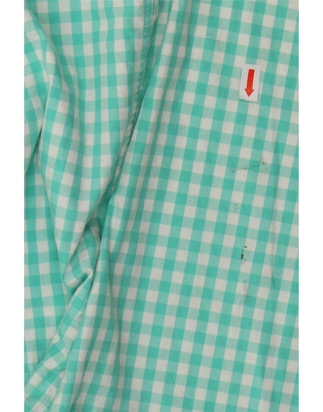 VINEYARD VINES Mens Slim Fit Shirt Medium Turquoise Gingham Cotton