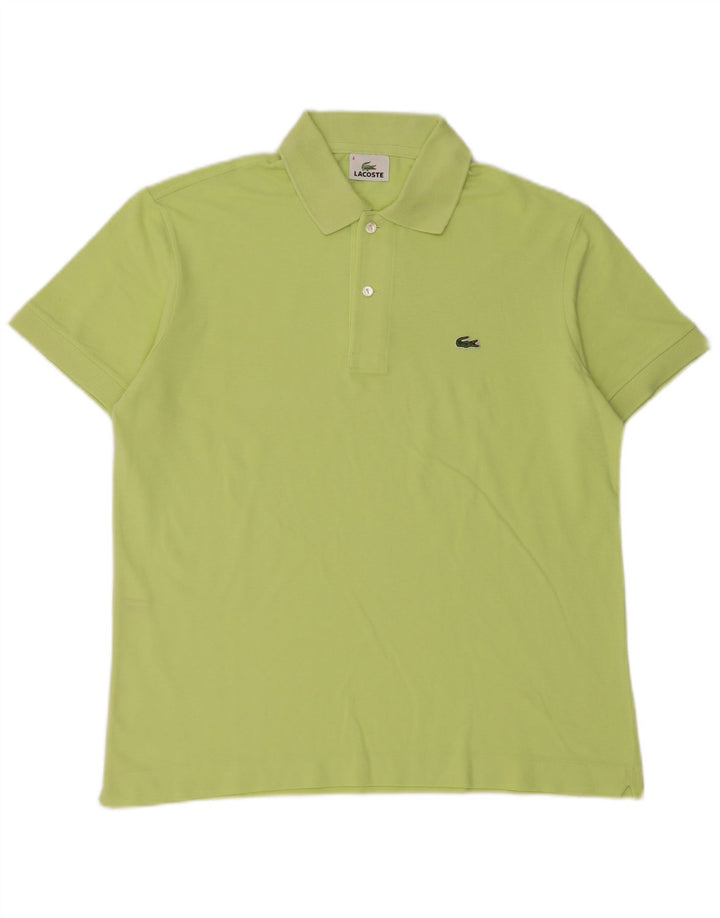 Lacoste Mens Polo Shirt Size 4 Medium Green Cotton
