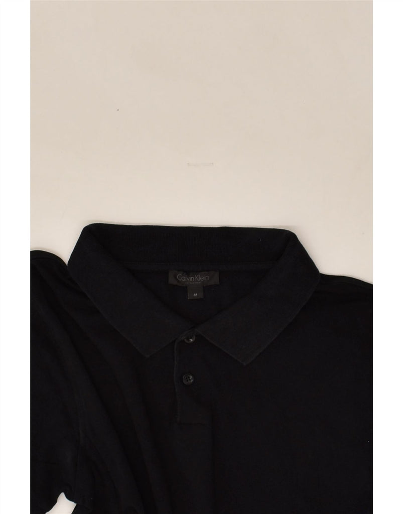 CALVIN KLEIN Mens Polo Shirt Medium Black | Vintage Calvin Klein | Thrift | Second-Hand Calvin Klein | Used Clothing | Messina Hembry 