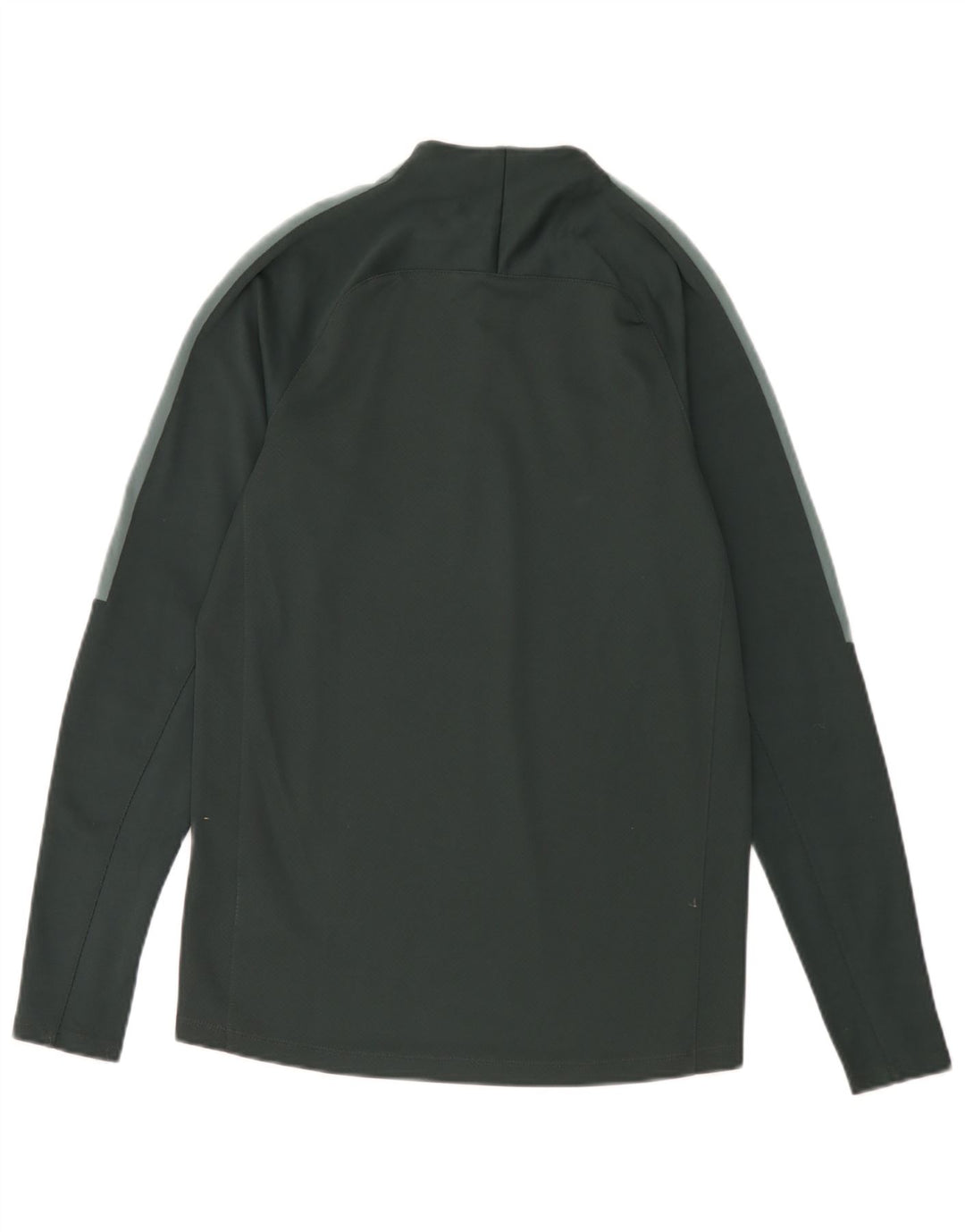 Nike Mens Zip Neck Top Long Sleeve Small Green Polyester