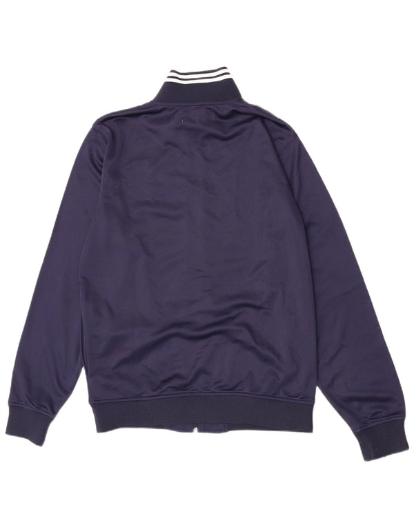 Kappa Mens Tracksuit Top Jacket Large Navy Blue Polyester