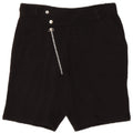 Zara Mens Chino Shorts Medium W31 Black Cotton